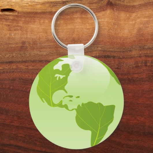 denk aan groene sleutelhanger (Voorkant)