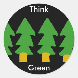 Denk aan groene Sticker