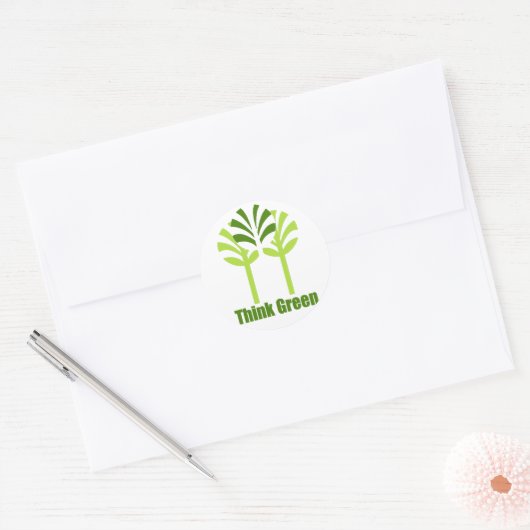 Denk aan groene stickers (Envelop)