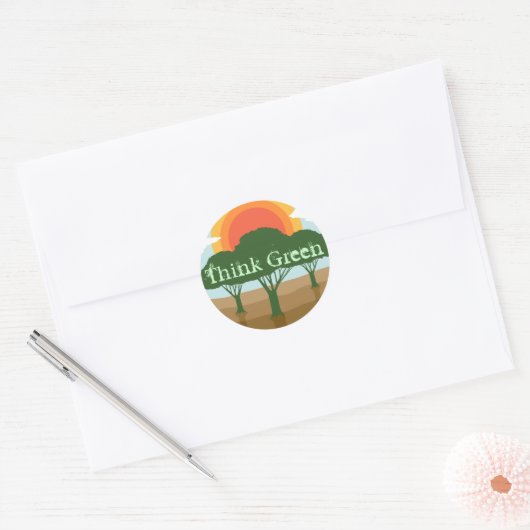 Denk aan groene stickers (Envelop)