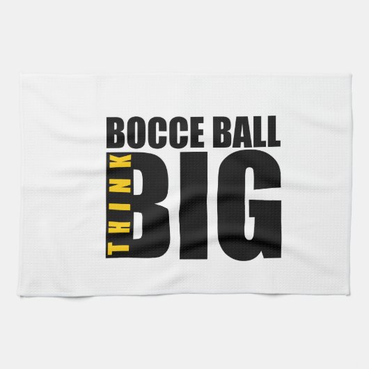 DENK AAN GROTE BOCCE-BALL SPORTS DESIGN THEEDOEK (Horizontaal)