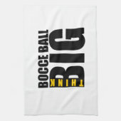 DENK AAN GROTE BOCCE-BALL SPORTS DESIGN THEEDOEK (Verticaal)