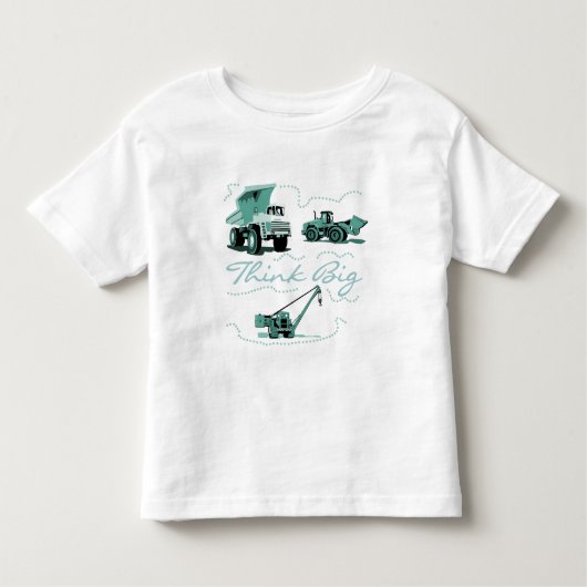 Denk aan grote bouwshirts en geschenken kinder shirts (Voorkant)
