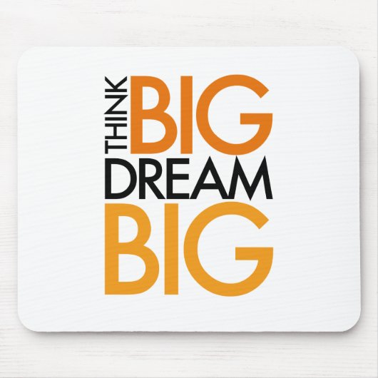 DENK AAN GROTE DREAM BIG! MUISMAT (Voorkant)