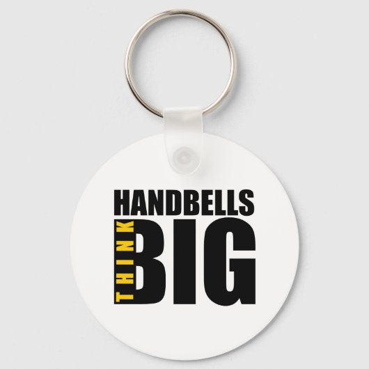 DENK AAN GROTE HANDBELLS MUZIEK DESIGN SLEUTELHANGER (Voorkant)