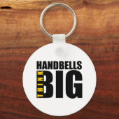 DENK AAN GROTE HANDBELLS MUZIEK DESIGN SLEUTELHANGER (Voorkant)
