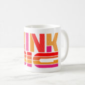 Denk aan grote Motivatie koffie mok (Voorkant rechts)