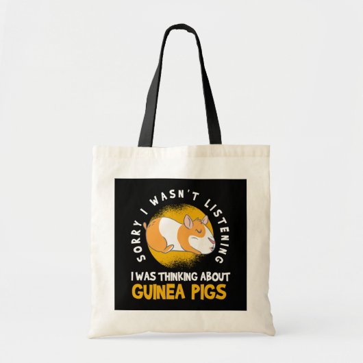 Denk aan Guinee Pig Cavy Roddent Tote Bag (Voorkant)