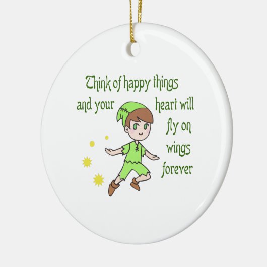 DENK AAN HAPPY DINGEN KERAMISCH ORNAMENT (Links)