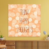 Denk aan Happy Thoughts Canvas Afdruk (Insitu (Woonkamer))
