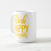 Denk aan Happy Thoughts Koffiemok (Voorkant links)