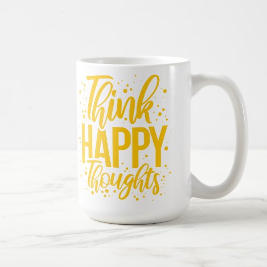 Denk aan Happy Thoughts Koffiemok (Rechts)