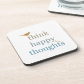 Denk aan Happy Thoughts Onderzetter (Linkerzijde)