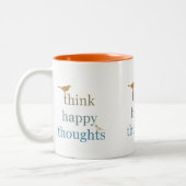 Denk aan Happy Thoughts Tweekleurige Koffiemok (Links)