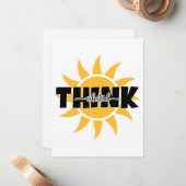 Denk aan hemelse Kaart Notitiekaartje (Voorkant / Achterkant in situ)