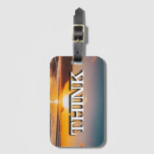 Denk aan herstel slogan Sunrise Bagagelabel (Voorkant (verticaal))