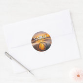 Denk aan herstel slogan Sunrise Ronde Sticker (Envelop)