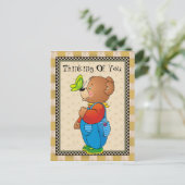 Denk aan het briefkaart Beer van uw land (Staand voorkant)