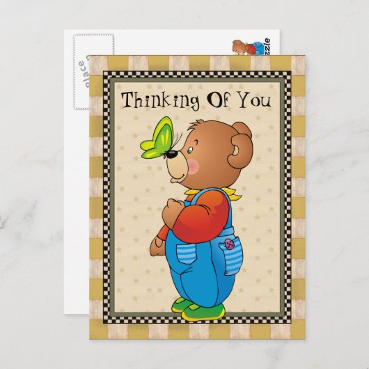 Denk aan het briefkaart Beer van uw land (Voorkant / Achterkant)