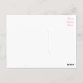 Denk aan het Briefkaart Pug Puppy Dog Pink (Achterkant)