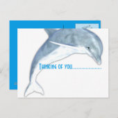 Denk aan het Briefkaart van de Mode van dolfijnen (Voorkant / Achterkant)
