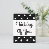 Denk aan het Briefkaart van je zwarte en witte pol (Staand voorkant)