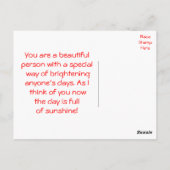 Denk aan het Briefkaart van uw pug-puppy Dog (Vers (Achterkant)