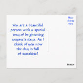 Denk aan het Briefkaart van uw pug-puppy Dog (Vers (Achterkant)