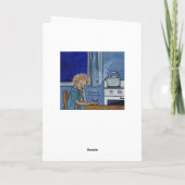 Denk aan het gevoel dat je de blauwen voelt kaart (Achterkant)