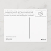 Denk aan het Lelies D&C-briefkaart Briefkaart (Achterkant)