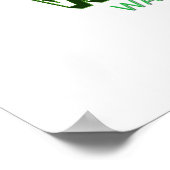 Denk aan het milieu-poster voor groene Natuur Poster (Hoek)