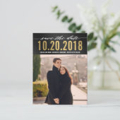 Denk aan het moderne Save the Date Briefkaart (Staand voorkant)