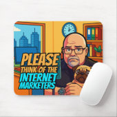 Denk aan het Mousepad van de Internet Marketers Muismat (Met muis)