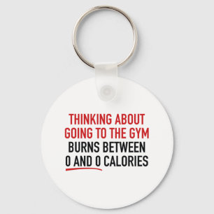 Denk aan het naar de Gym gaan Sleutelhanger
