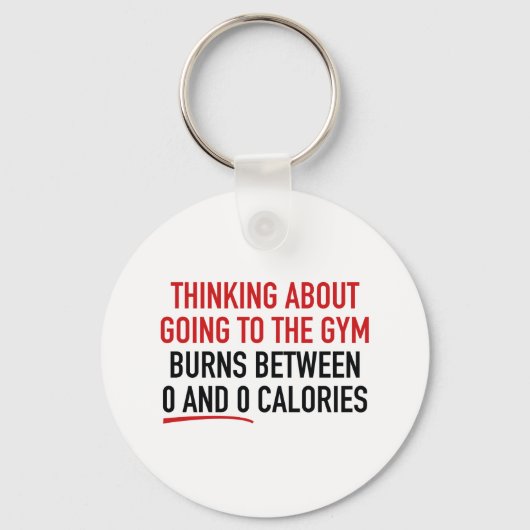 Denk aan het naar de Gym gaan Sleutelhanger (Voorkant)
