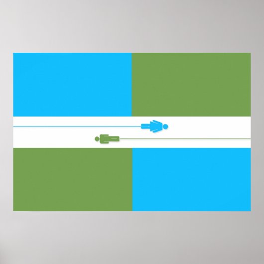 Denk aan het Poster van de Atheïstische Vlag (Voorkant)