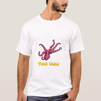 Denk aan het rare Pixel Octopus T-shirt