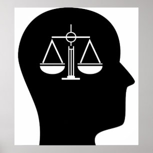 Denk aan het recht poster