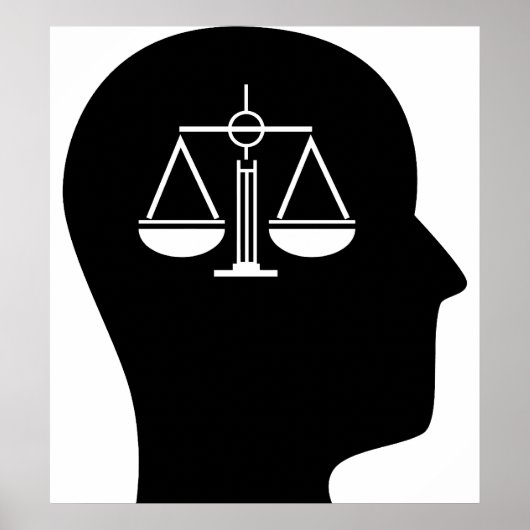 Denk aan het recht poster (Voorkant)