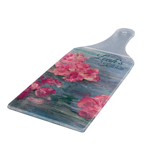 Denk aan het roze snijvlak snijplank (Hoek)