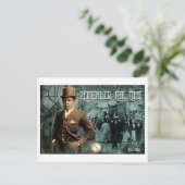 Denk aan het Time Black  briefkaart (Staand voorkant)