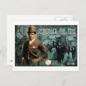 Denk aan het Time Black  briefkaart (Voorkant / Achterkant)