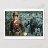 Denk aan het Time Black  briefkaart (Voorkant)