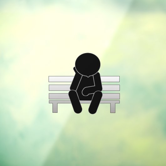 Denk aan het venster Cling Raamsticker (Vel 3)