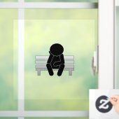 Denk aan het venster Cling Raamsticker (Huis)