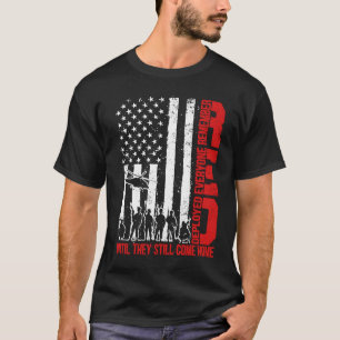 Denk aan iedereen die is ingezet RODE vrijdag mili T-shirt