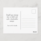 Denk aan je Bell Flowers met bewerkbare tekst Briefkaart (Achterkant)