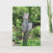 Denk aan je Birdhouses Kaart (Voorkant)