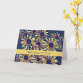 Denk aan je Black Eyed Susan Flowers Kaart (Gele Bloem)