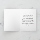 Denk aan je bloemen en vlinders kaart (Binnen)